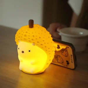 Veilleuse Hérisson Lumineux – Lampe de Nuit Silicone Multicolore