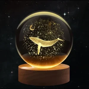 Veilleuse Baleine 3D – Lune Lumineuse