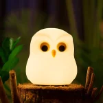Veilleuse Hibou/chouette Lumineux – Compagnon de Nuit