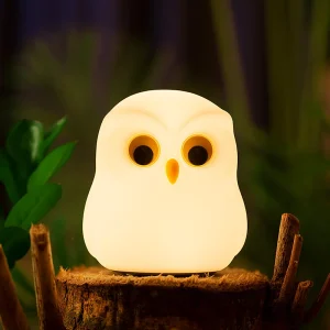 Veilleuse Hibou/chouette Lumineux – Compagnon de Nuit