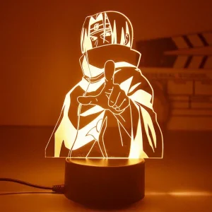 Lampe 3D Clan Uchiwa – Veilleuse LED 16 Couleurs