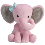 Éléphant en Peluche 25 cm – Coussin Doux , Jouet Déco Chambre et Cadeau