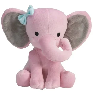 Éléphant en Peluche 25 cm – Coussin Doux , Jouet Déco Chambre et Cadeau