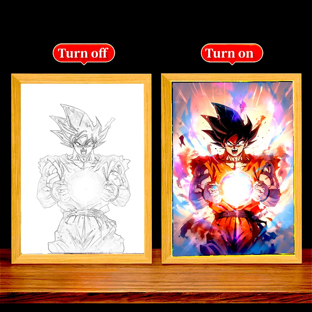 Tableau Lumineux Dragon Ball Z – Cadre LED 3 Ambiances – Image 6