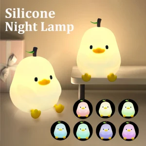 Veilleuse poussin – Silicone Souple, Tactile + 7 Couleurs Changeantes