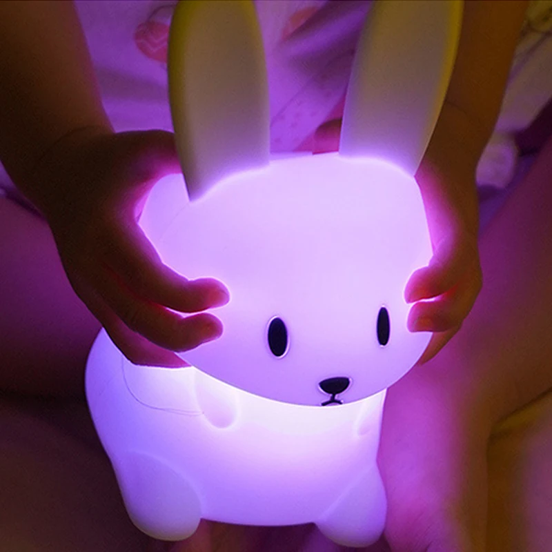 Veilleuse Lapin LED – Tactile, Lumière Douce, Rechargeable – Image 9