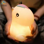 Veilleuse Licorne LED Tactile – Lampe de Chevet en Silicone