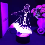 Lampe 3D Minato Namikaze "L'Éclair Jaune" – Veilleuse avec  16 Couleurs
