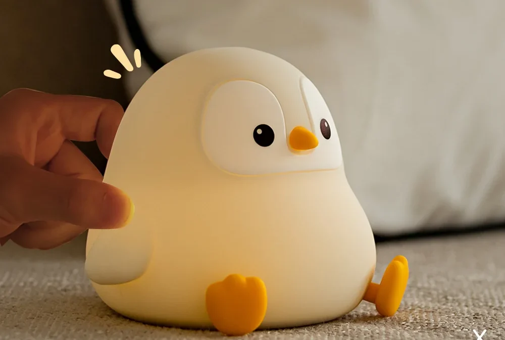 Veilleuse Pingouin "Longue Nuit" – Autonomie Record, Silicone Souple et Rechargeable USB – Image 4