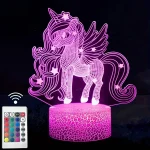 veilleuse cheval/licorne -16 Couleurs (Télécommande)