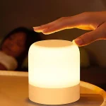 Veilleuse Œuf – 3 Températures de Couleur, Rechargeable et Tactile, Lampe de Chevet sans Fil