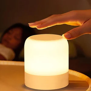 Veilleuse Œuf – 3 Températures de Couleur, Rechargeable et Tactile, Lampe de Chevet sans Fil