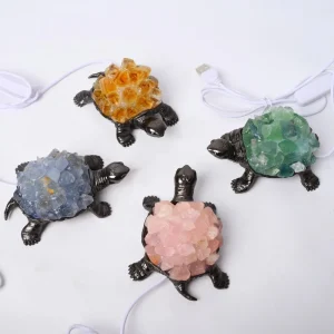 Veilleuse Tortue-Lampe de nuit en cristal