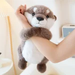 Peluche Loutre Câlin Magnétique – Doudou Lama 35 cm