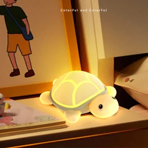 Veilleuse Tortue – Silicone Souple, Tactile et Rechargeable