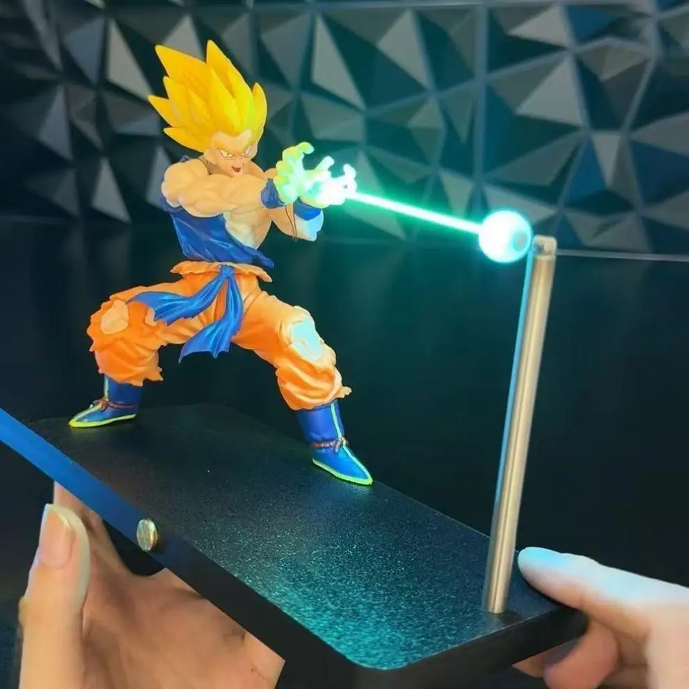 Lampe Magnétique Goku Kamehameha – Veilleuse 3D Créative Dragon Ball