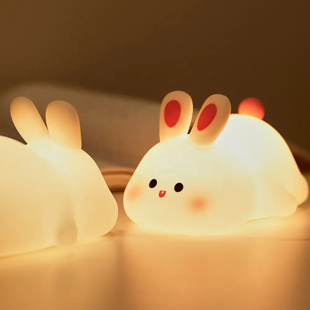 Veilleuse Lapin Tactile – Lampe de Chevet Animale – Image 4