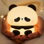 Veilleuse LED Panda– Lampe de Nuit Silicone avec Variateur 3 Niveaux