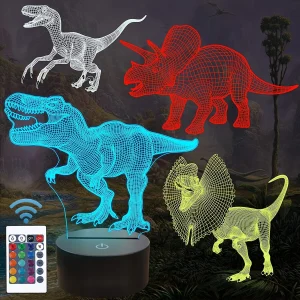 Pack Veilleuse T-Rex 3D "Jurassic World"