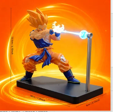 Lampe Magnétique Goku Kamehameha – Veilleuse 3D Créative Dragon Ball – Image 5