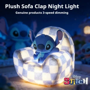 Veilleuse Figurine Stitch – Lampe Tactile, Rechargeable USB, Produit Disney