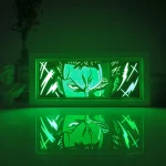Shadow Box Zoro Roronoa – Papier LED Multicolore avec Télécommande