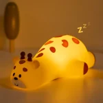 Veilleuse Girafe LED en Silicone Rechargeable pour Enfants – Lampe de Chevet