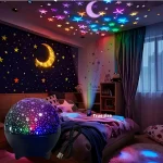 Projecteur Galaxy "Infinite Star" – Lampe Projection Lune et Étoiles RGB, USB et Format Compact