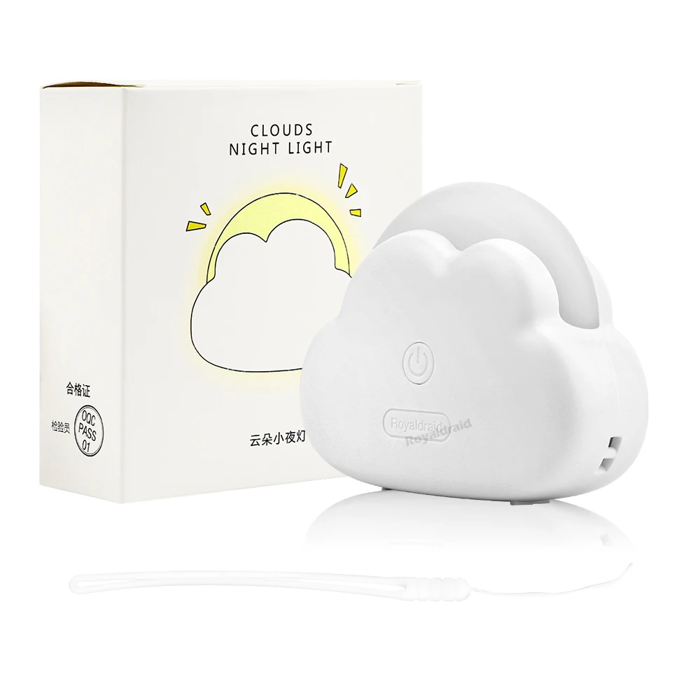 Mini Veilleuse Nuage – Sans Fil, Rechargeable USB et 3 Modes de Lumière – Image 9