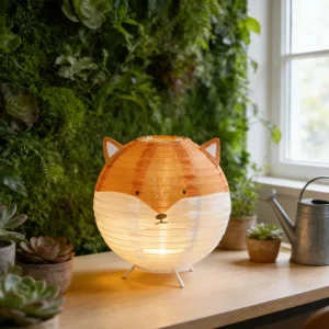 Veilleuse Renard – Lampe de Table Pliable pour Décoration de Chambre