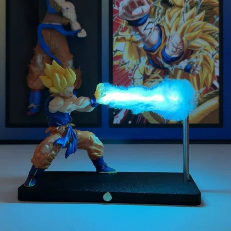 Lampe Magnétique Goku Kamehameha – Veilleuse 3D Créative Dragon Ball – Image 4