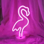 veilleuse Flamant Rose/cygne – Lampe Murale Décorative USB/Batterie