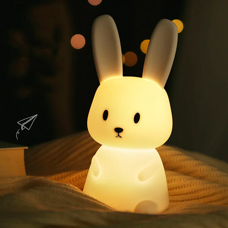 Veilleuse Lapin LED – Tactile, Lumière Douce, Rechargeable – Image 8