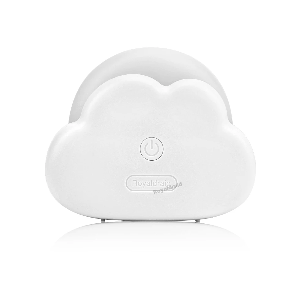 Mini Veilleuse Nuage – Sans Fil, Rechargeable USB et 3 Modes de Lumière