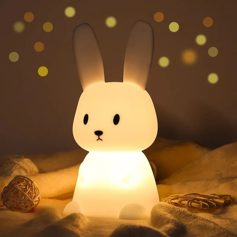 Veilleuse Lapin LED – Tactile, Lumière Douce, Rechargeable – Image 5