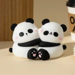 Veilleuse Panda Câlin LED – Lampe de Nuit Silicone à Intensité Réglable pour Bébé, Enfant et Chambre