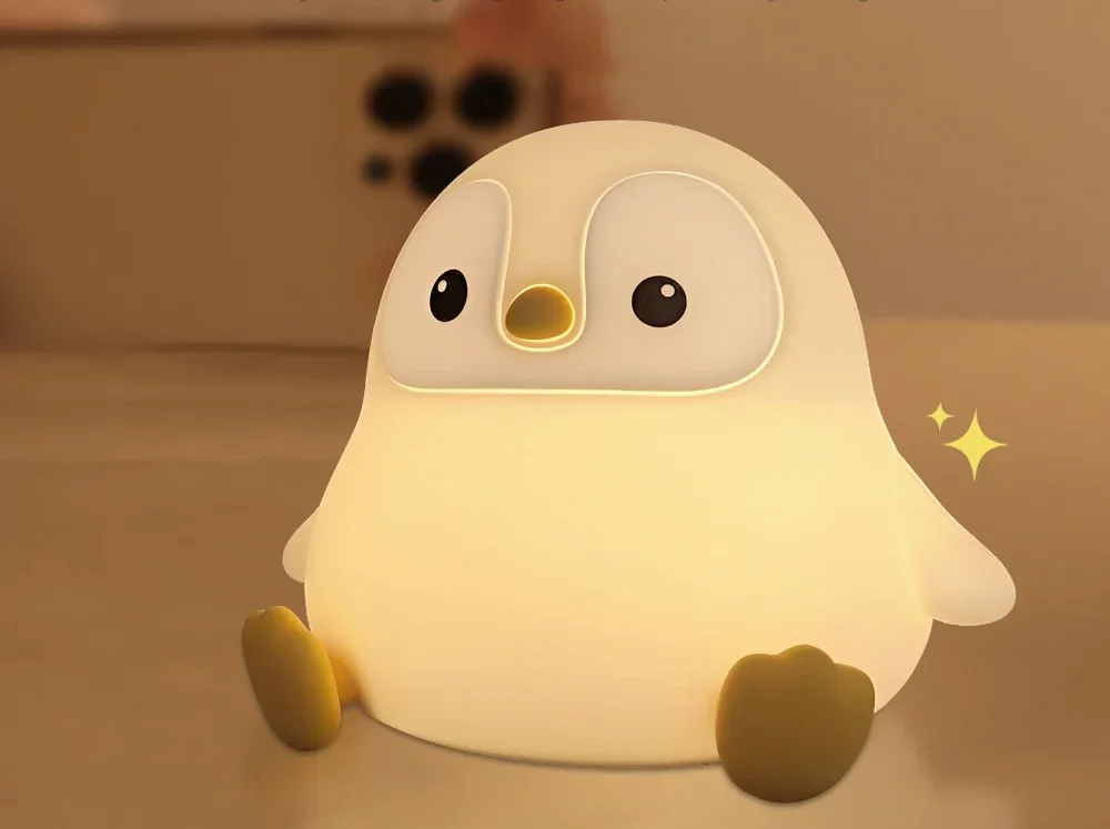 Veilleuse Pingouin "Longue Nuit" – Autonomie Record, Silicone Souple et Rechargeable USB – Image 5